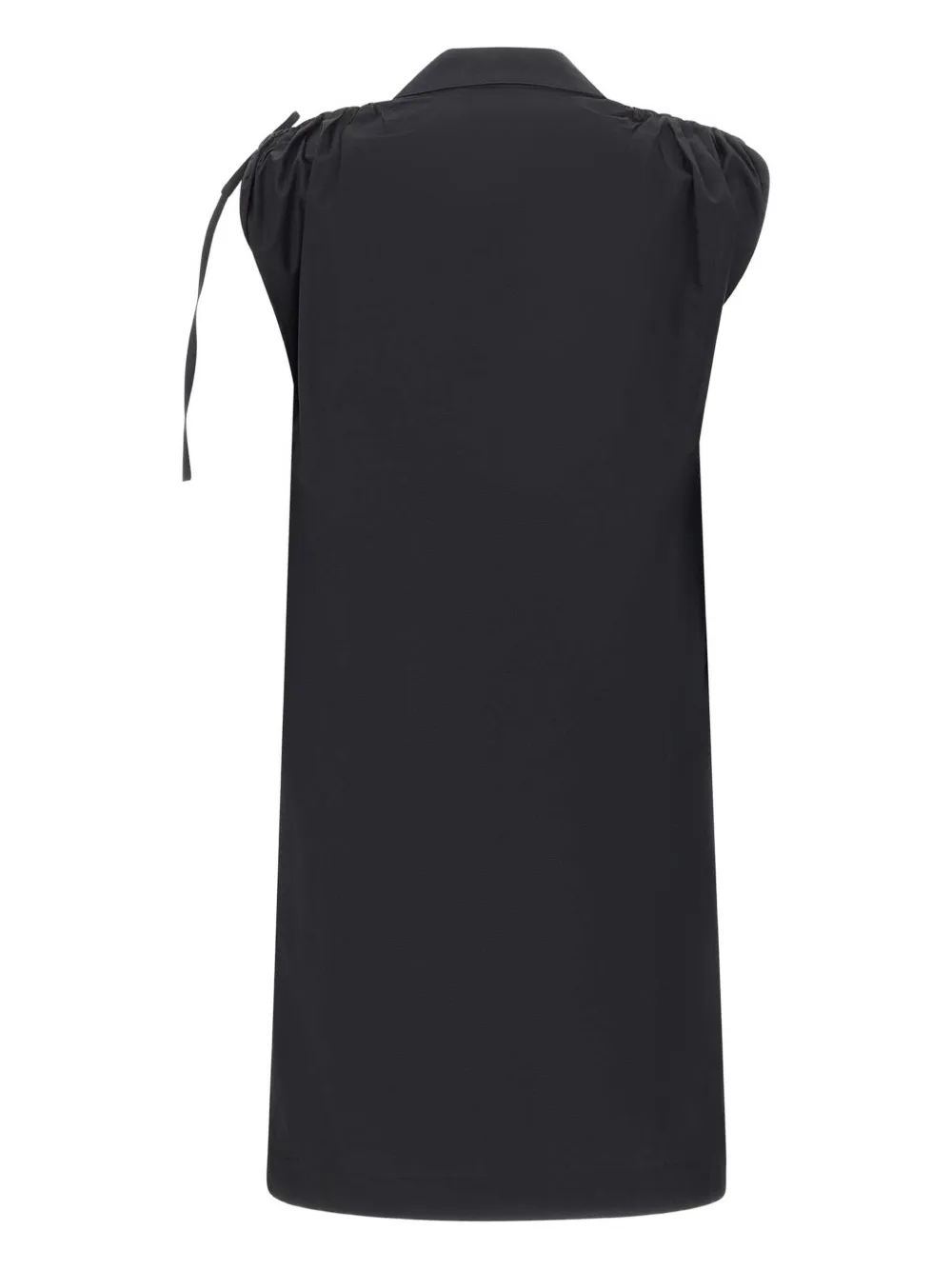 kaos gathered-detail dress Zwart