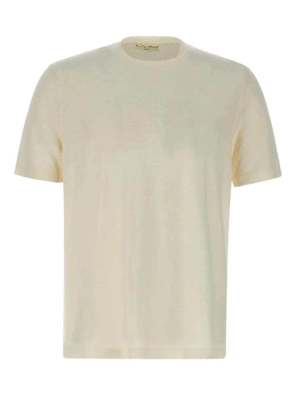 Filippo De Laurentiis crew-neck linen-blend t-shirt Wit