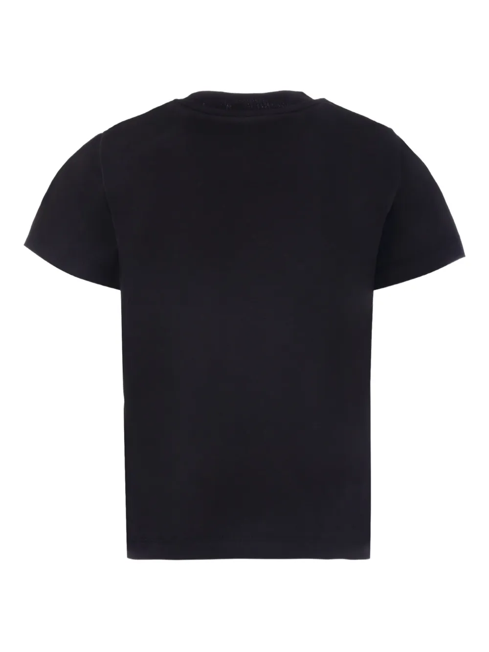 Moncler Enfant logo-print organic cotton T-shirt Zwart