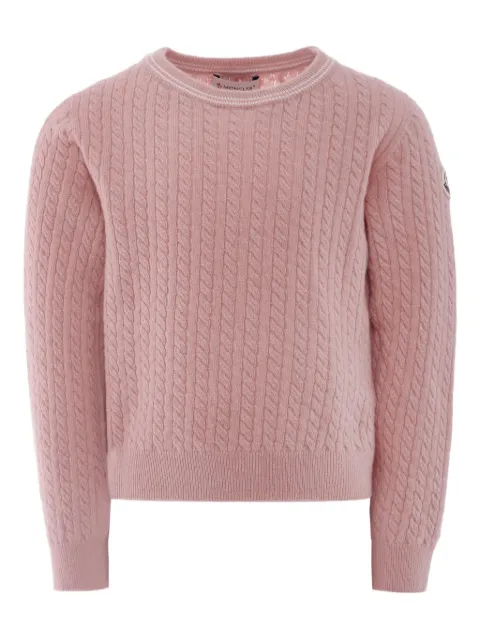 Moncler Enfant cable-knit wool sweater