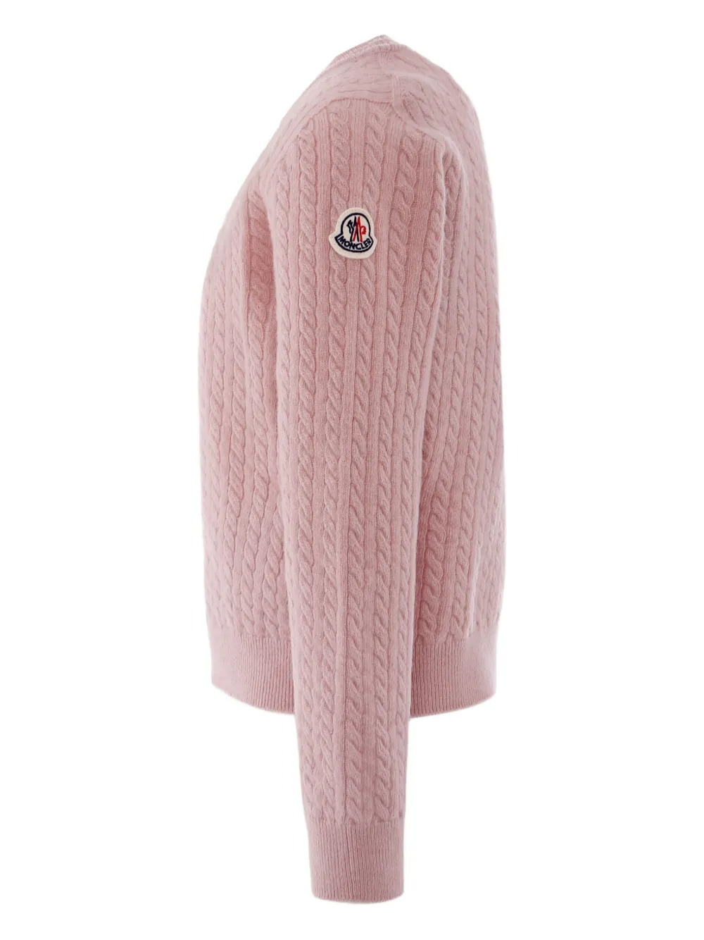 Moncler Enfant Kabelgebreide trui Roze