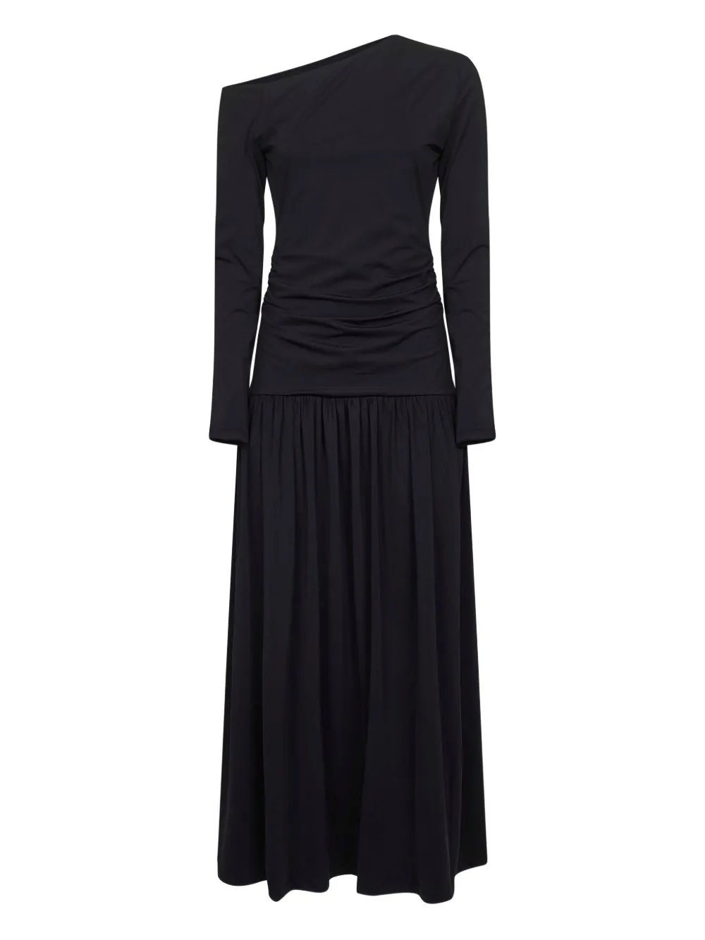 Róhe one-shoulder midi dress | Black | Image 1
