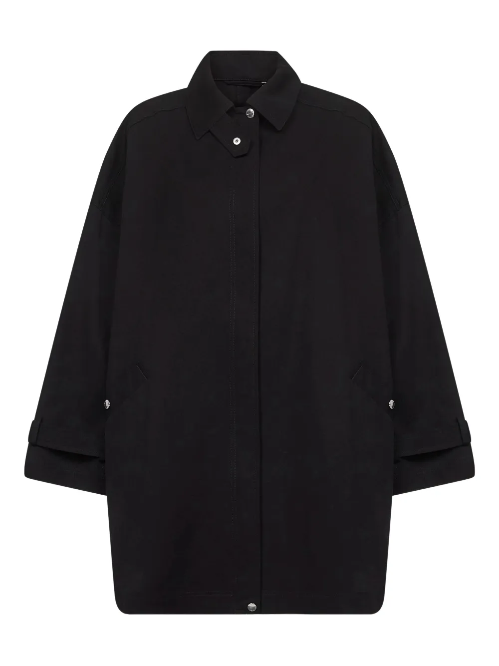 TOTEME organic cotton coat Zwart