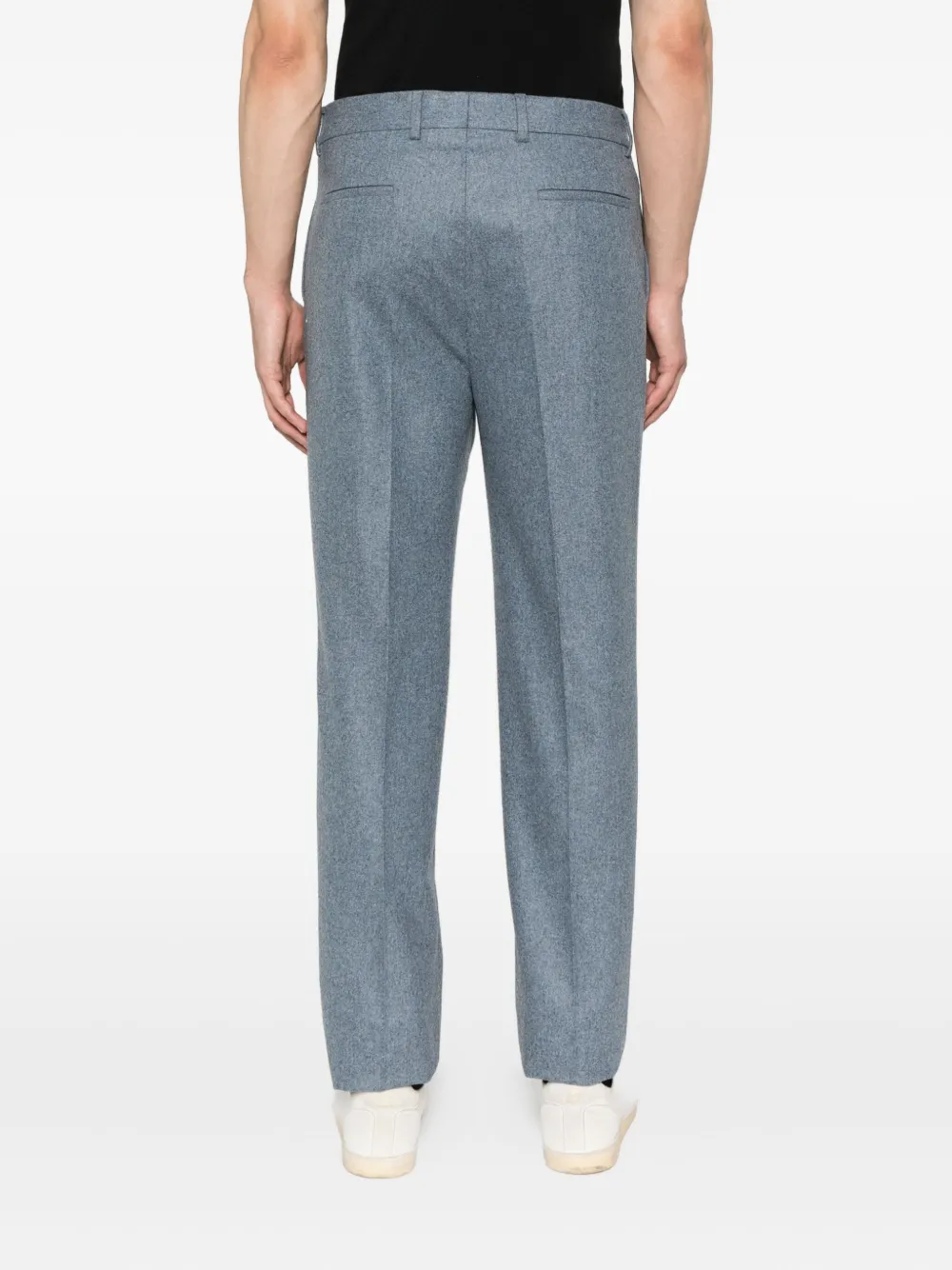 Brunello Cucinelli Wollen plooibroek Blauw