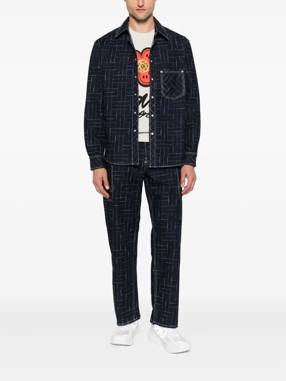 Kenzo Sweater met bloemenprint Beige