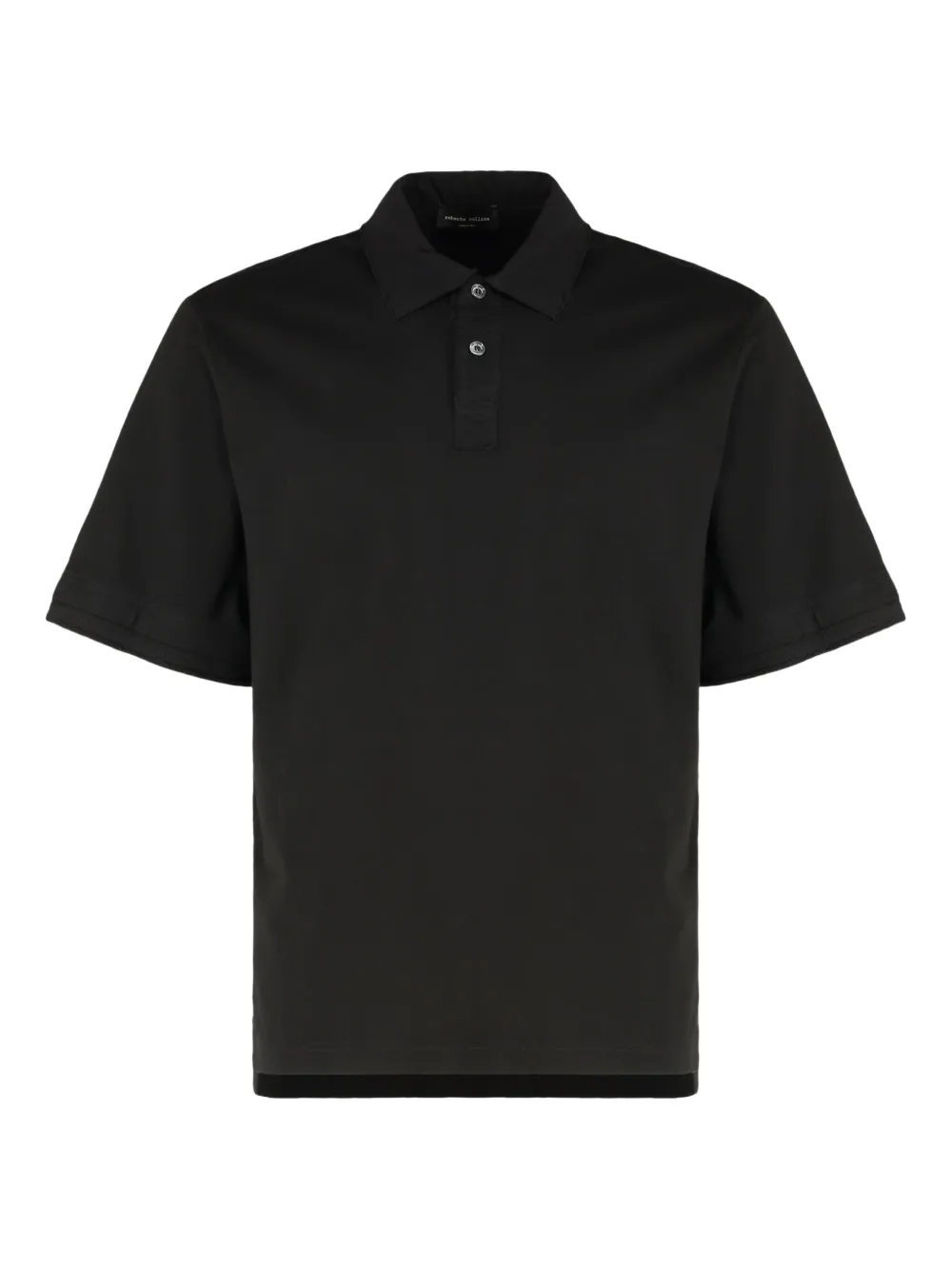 Roberto Collina cotton polo shirt Zwart