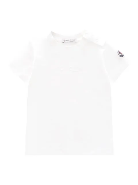 Moncler Enfant logo-embroidered patch T-shirt