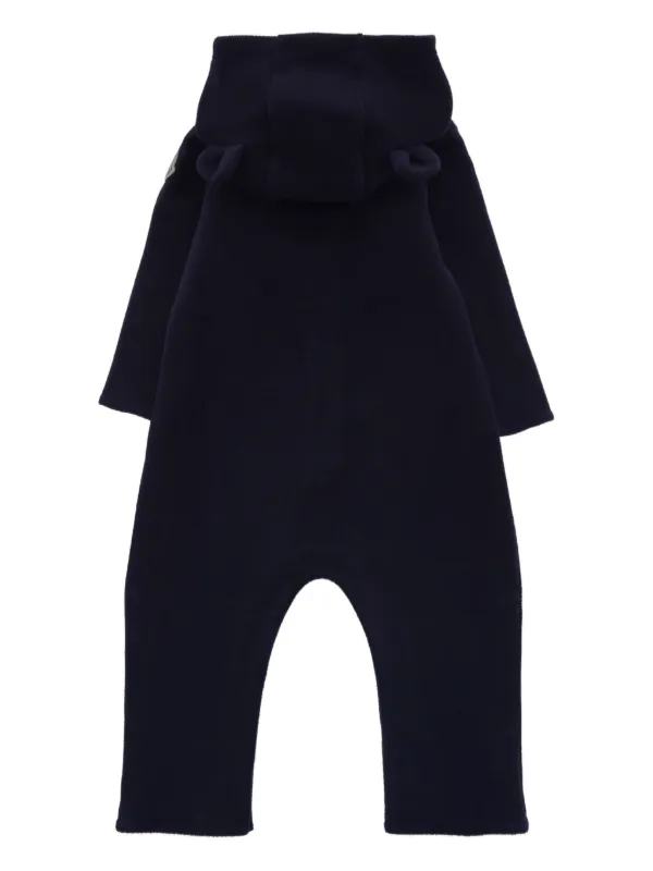 Moncler Enfant フーデッド ロンパース | ブルー | FARFETCH JP