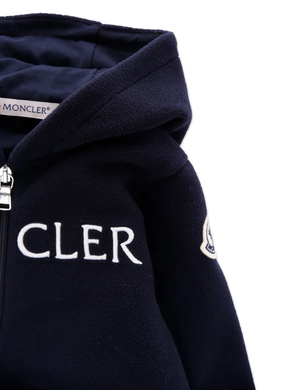 Moncler Enfant Romper met logo Blauw