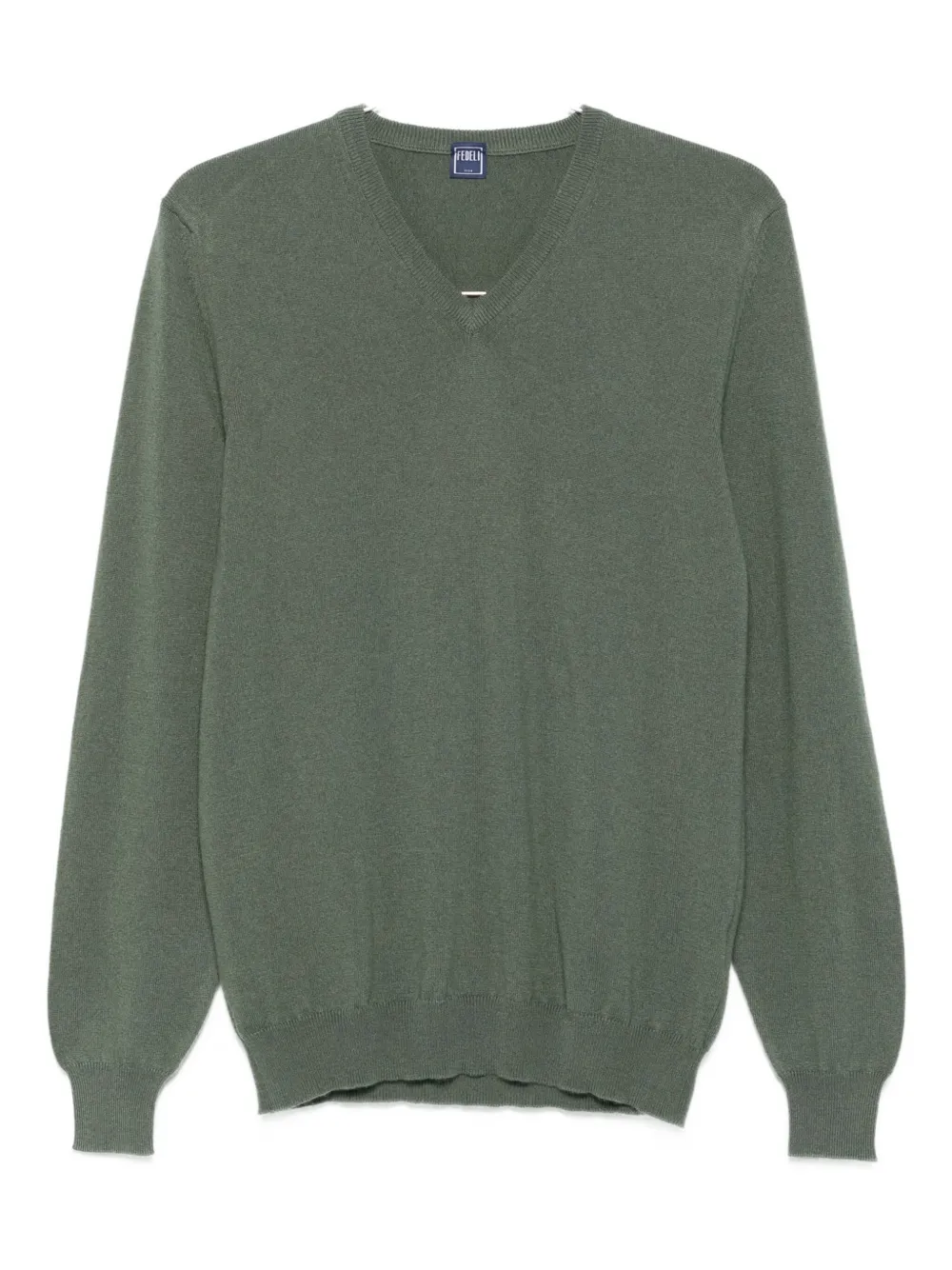 Fedeli v-neck sweater Groen