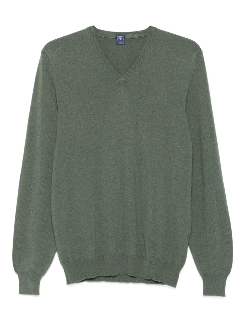 Fedeli v-neck sweater Groen
