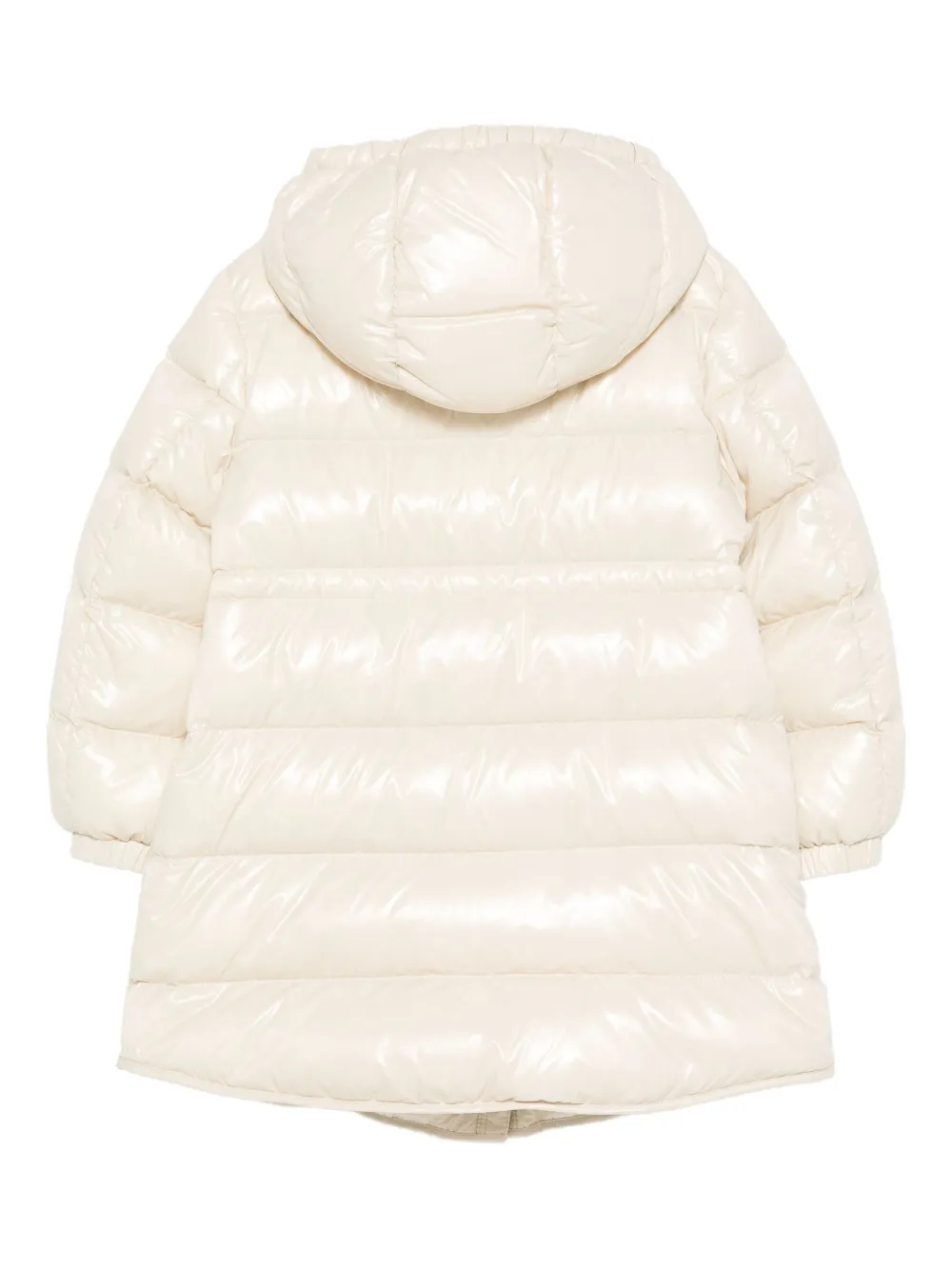 Moncler Enfant Dacca hooded quilted jacket Beige