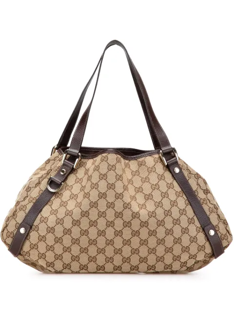 Gucci Pre-Owned Borsa tote Abbey in tela GG con anello a D 2000-2015