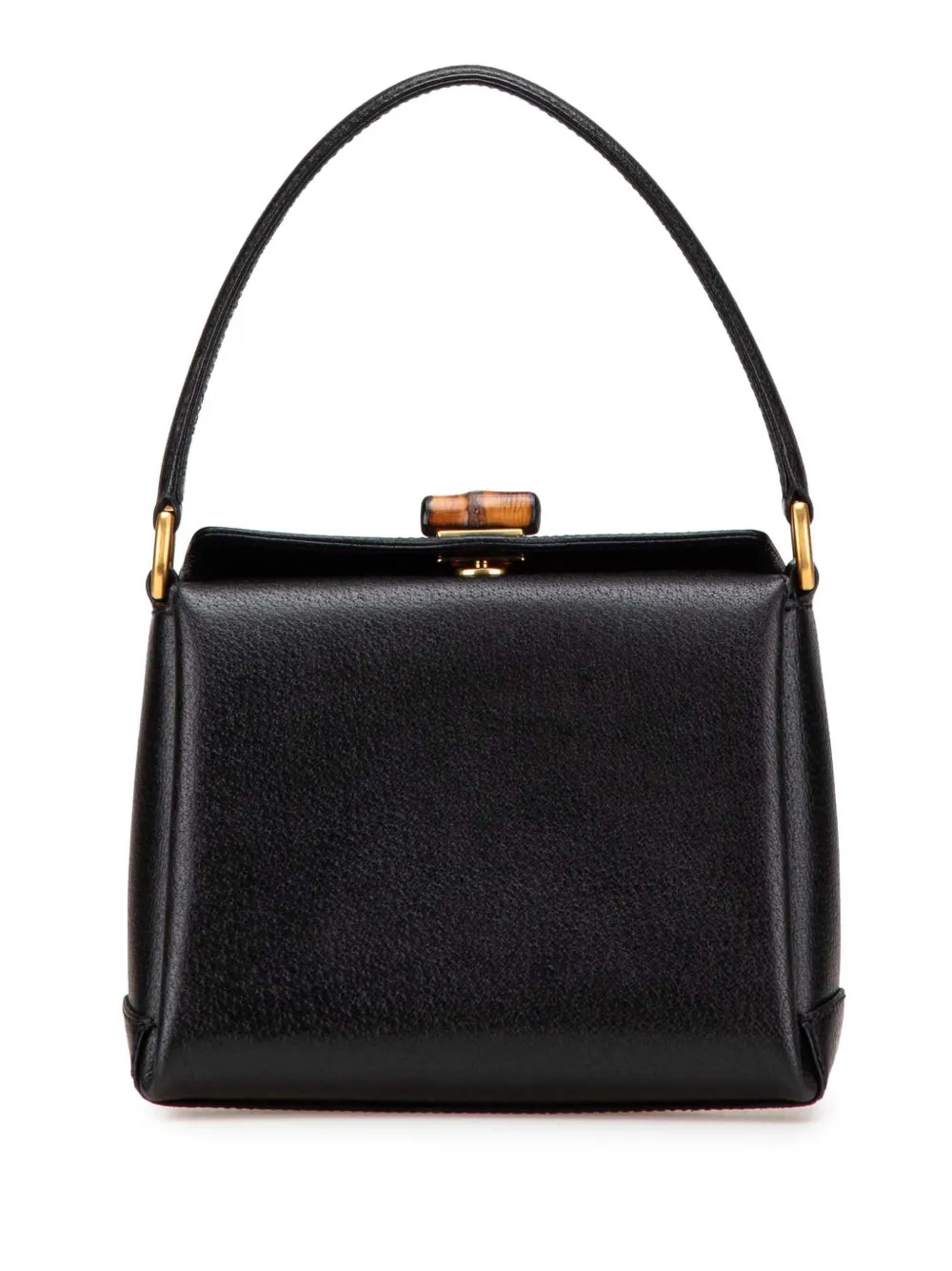 20th Century Leather Bamboo handbag