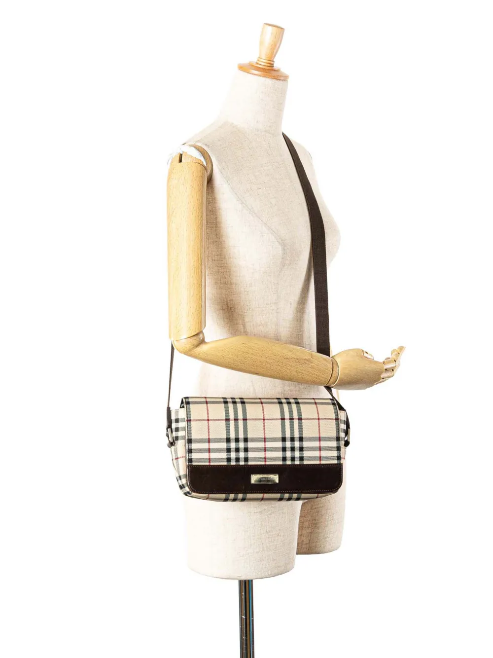Burberry Pre-Owned 2000-2017 House Check Canvas Flap crossbody bag | Pre-Owned | Image 2