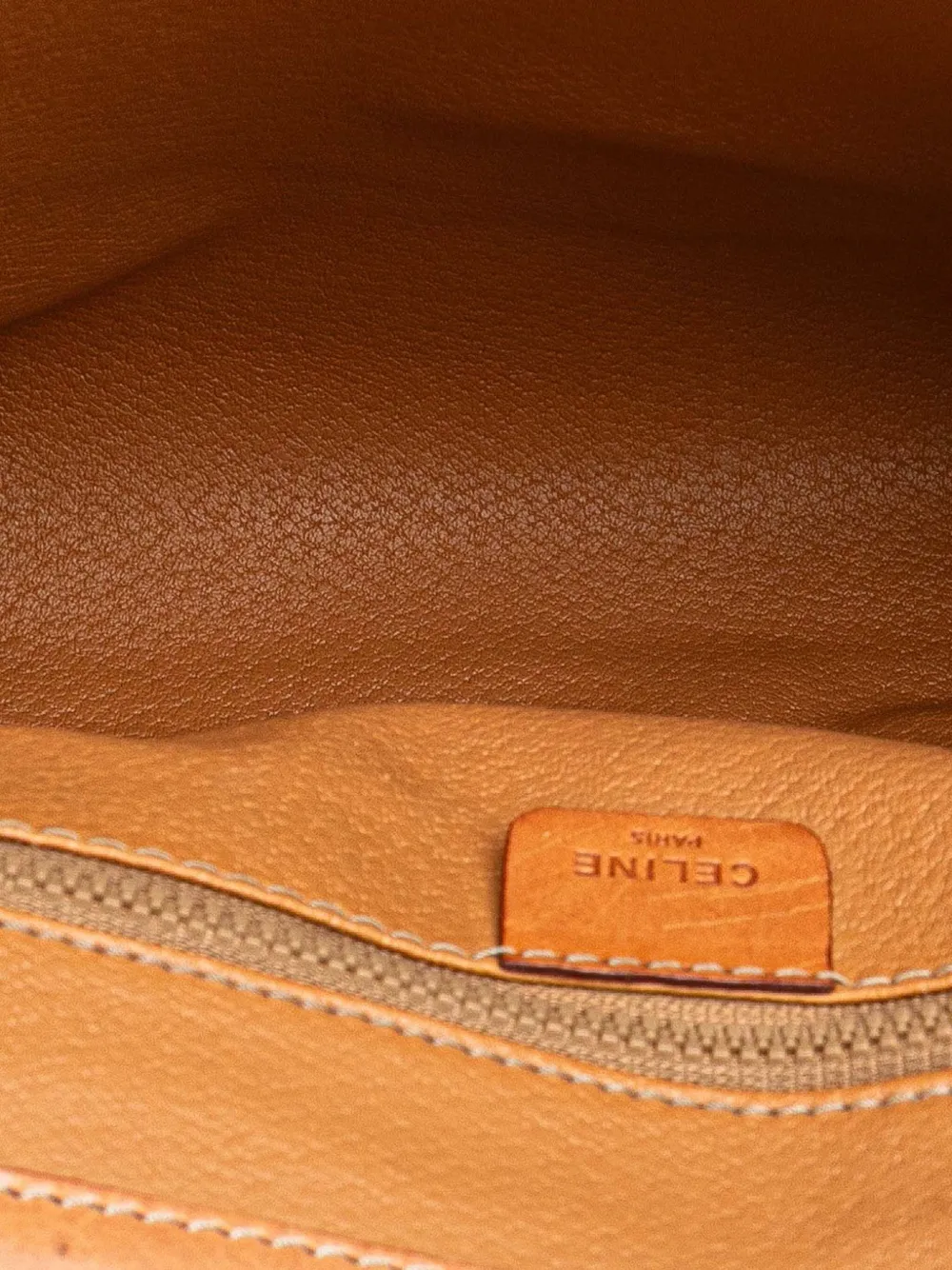 Pre-owned Celine 2009 Macadam Coated Canvas Crossbody Bag In Brown
