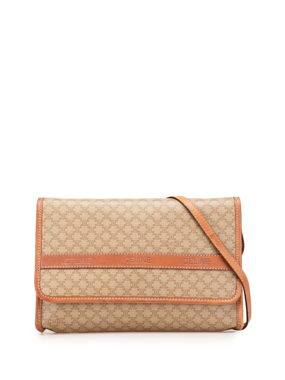 Céline Pre-Owned Borsa a tracolla Macadam in tela cerata 2009 | marrone | Image 1