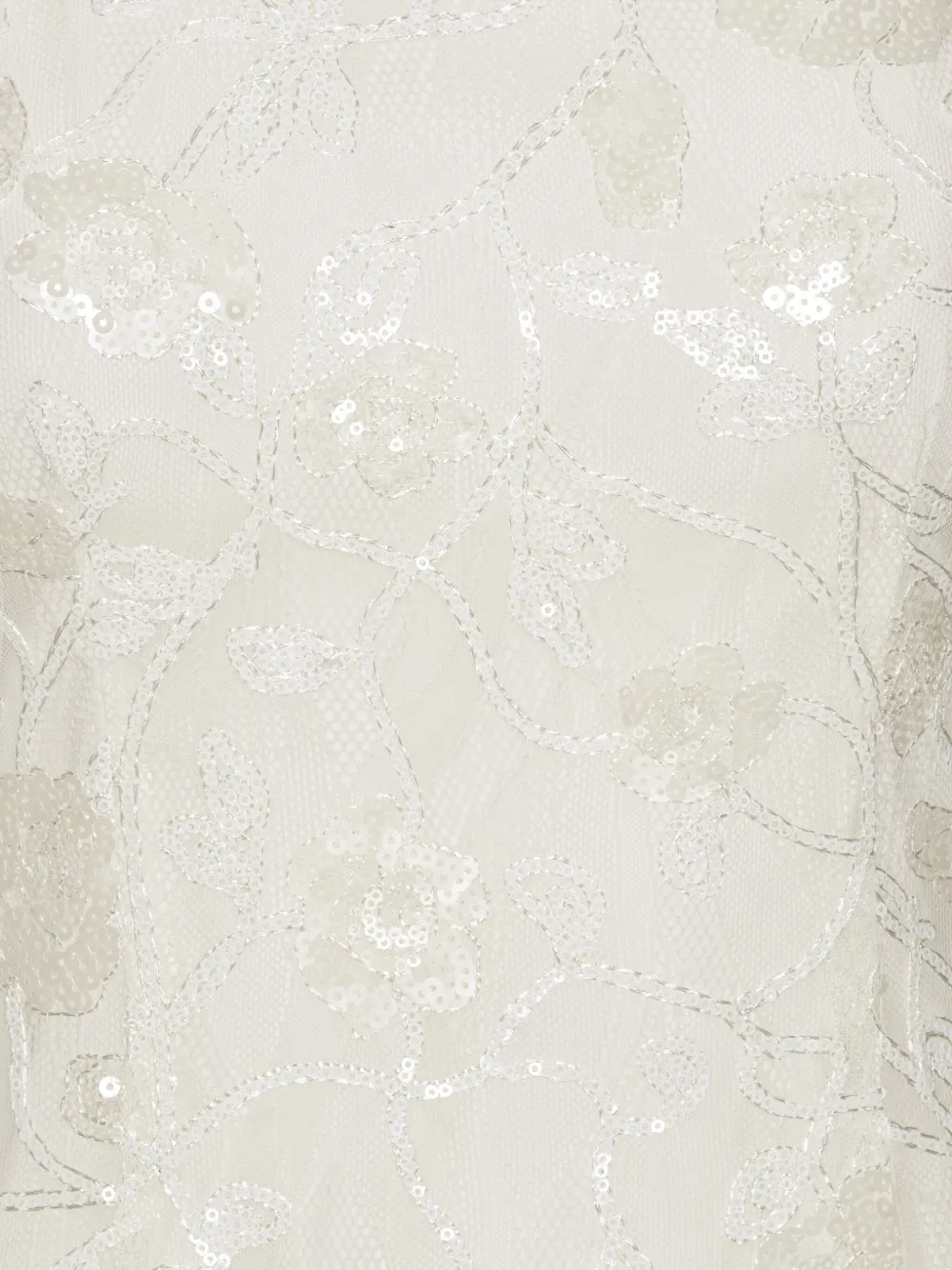ROTATE BIRGER CHRISTENSEN Maxi-jurk met pailletten en kant Wit