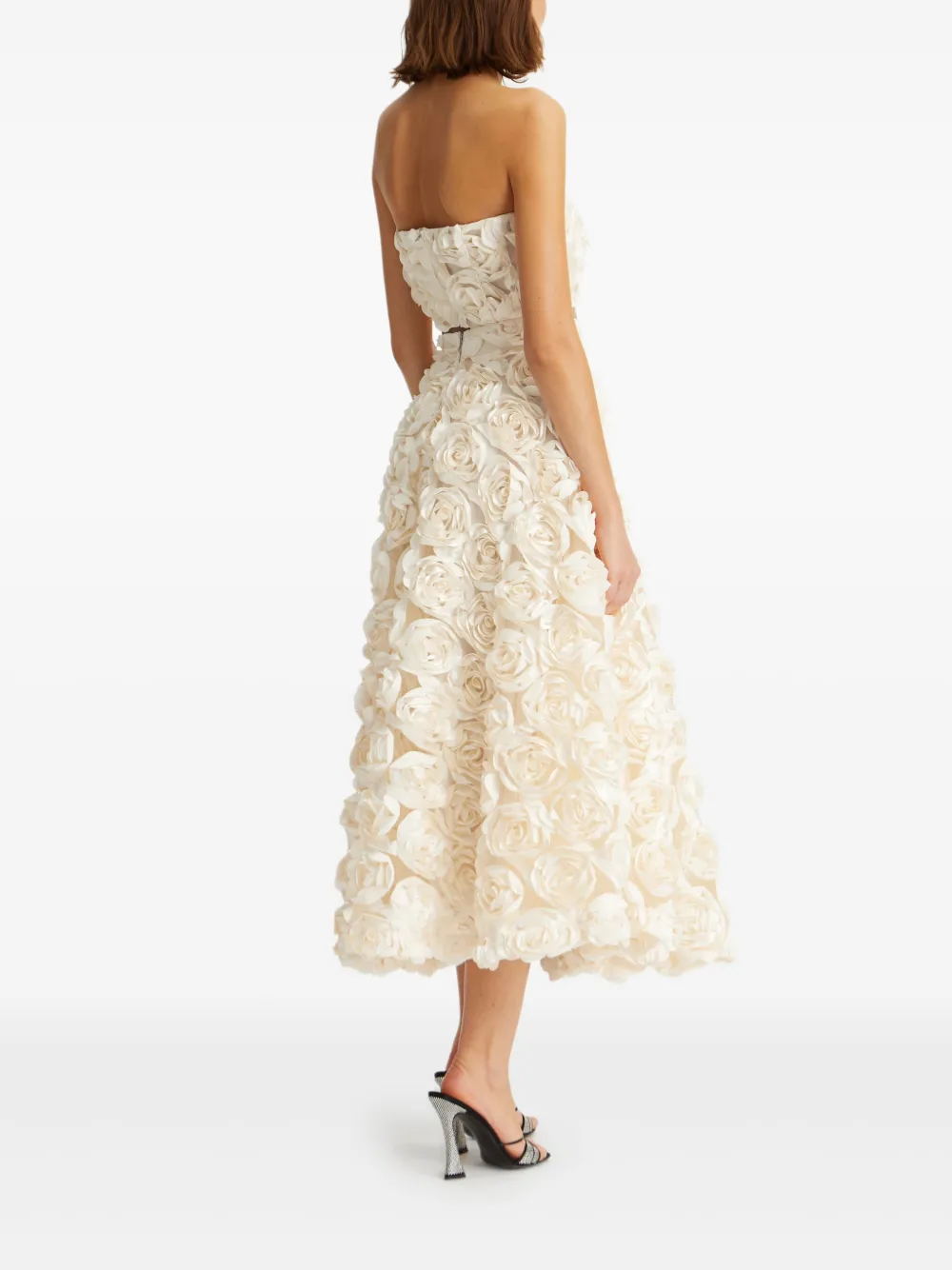 ROTATE BIRGER CHRISTENSEN Tanktop verfraaid met rozen Beige