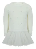 Lapin House embellished tulle dress - White