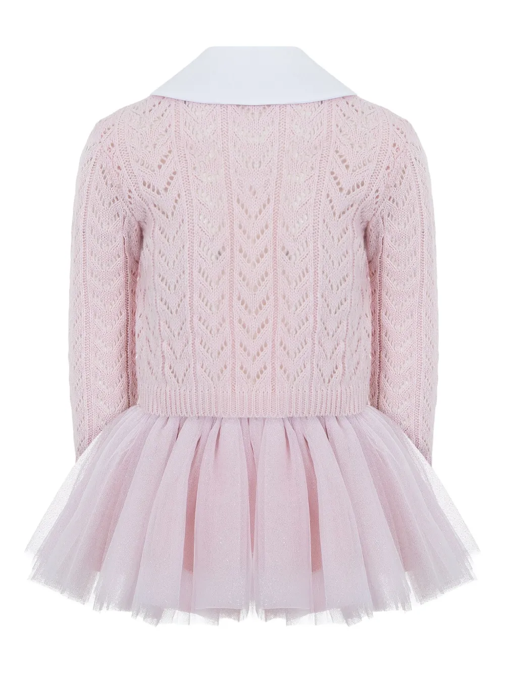 Lapin House Knitted Tulle Dress In Multi