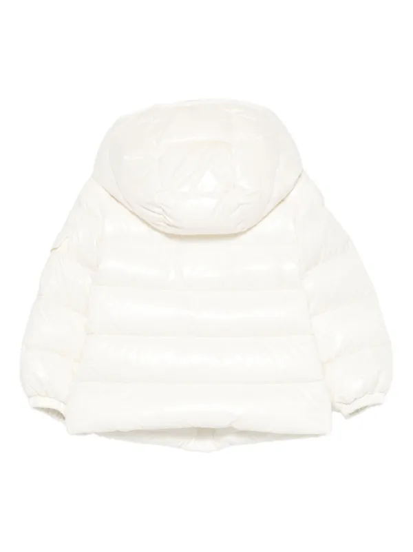 Moncler Enfant Bady Hooded Quilted Jacket | White | FARFETCH