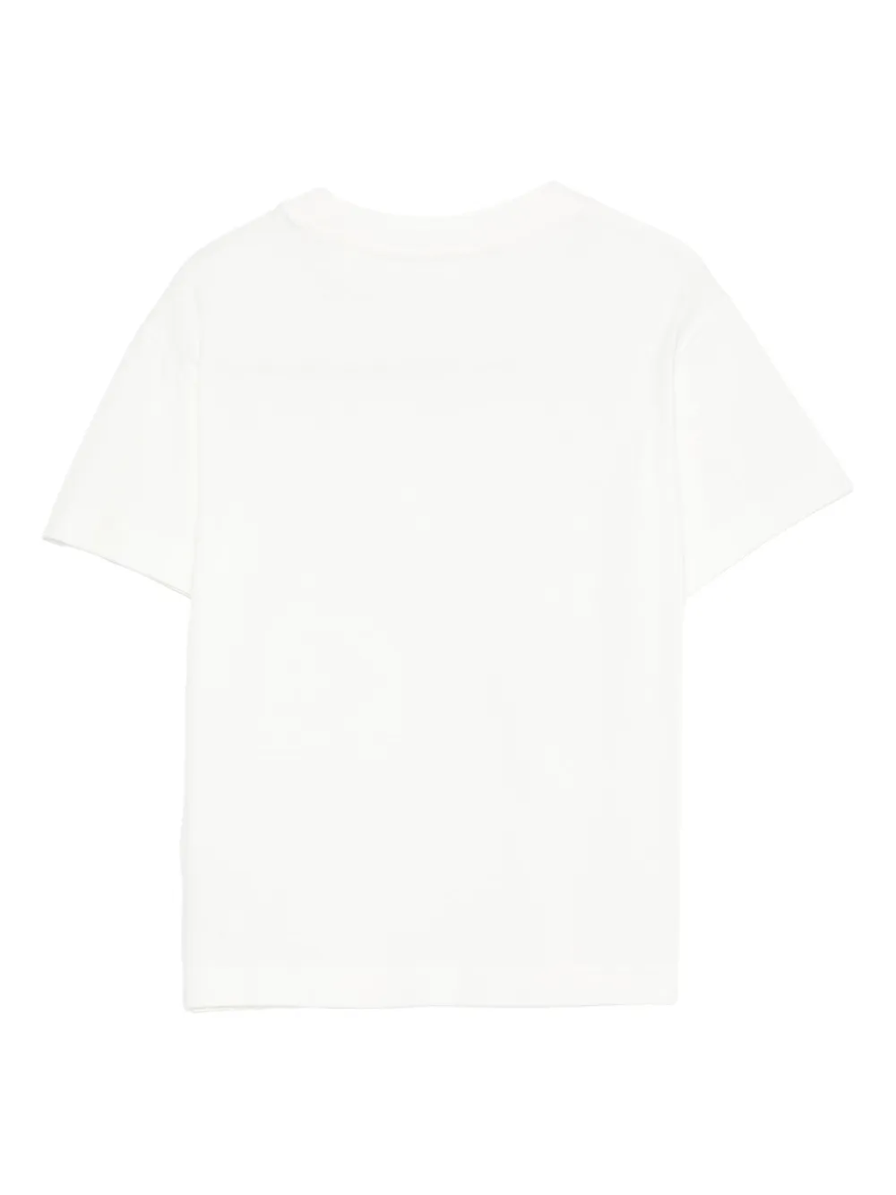 Palm Angels Kids Katoenen T-shirt met logo Wit