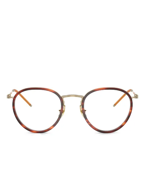 Oliver Peoples lentes de titanio con armazón redonda