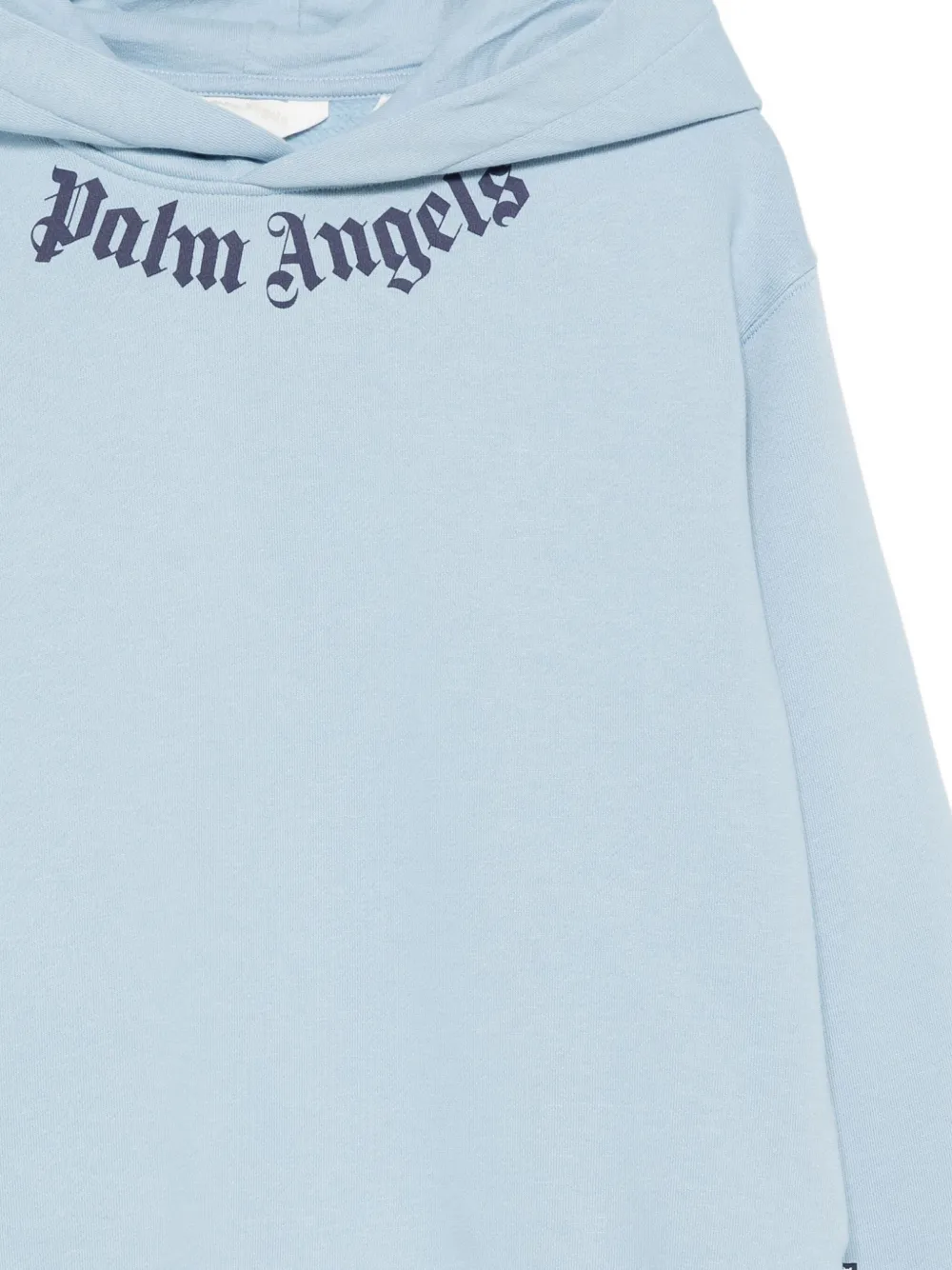 Palm Angels Kids Hoodie met logoprint Blauw
