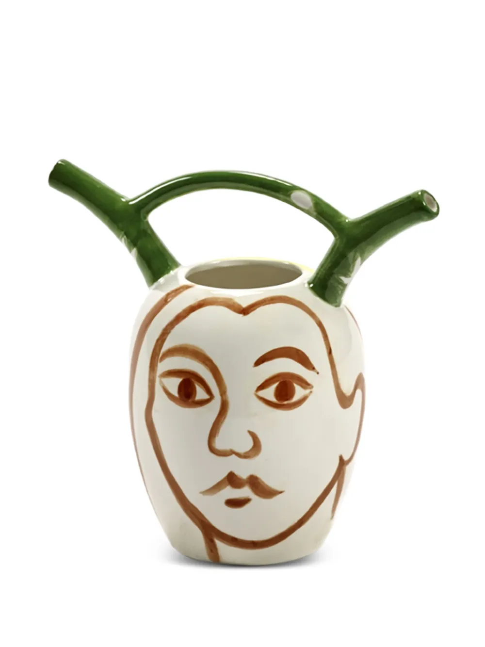 Serax Vaas met abstracte print - Wit