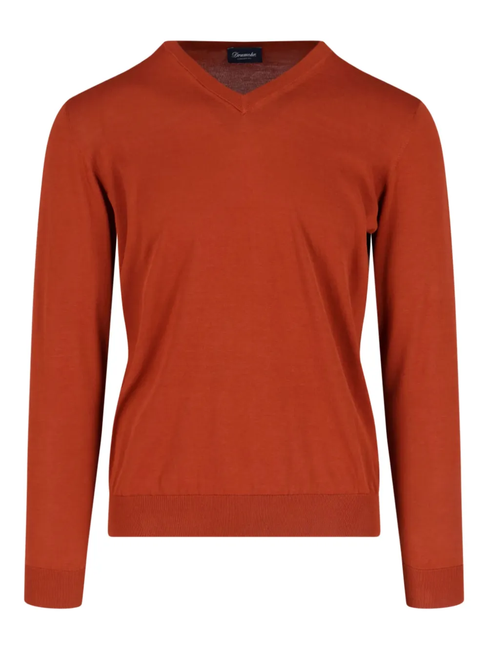 Drumohr V-neck sweater Oranje