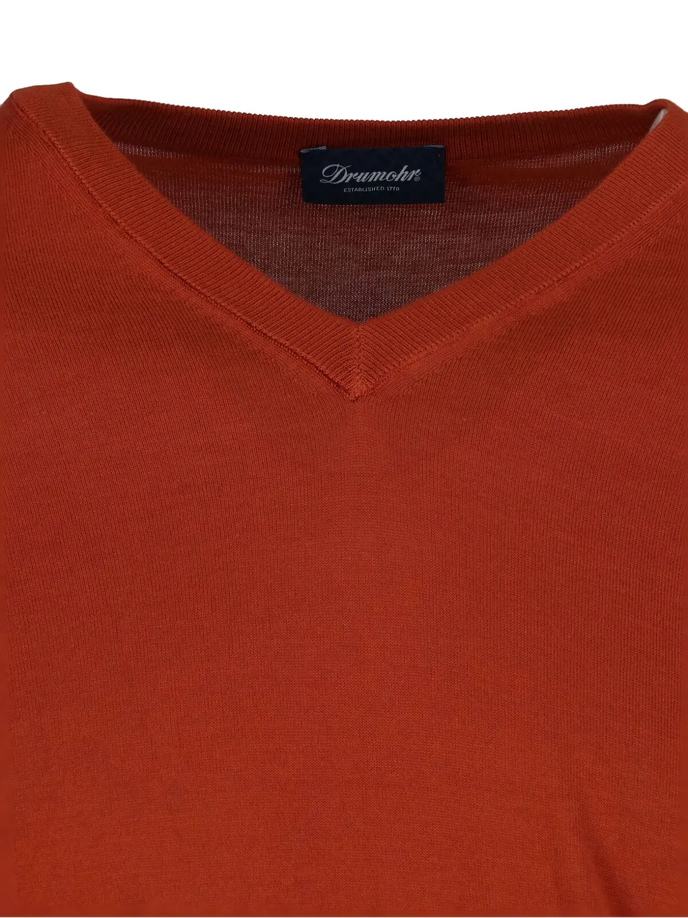 Drumohr V-neck sweater Oranje