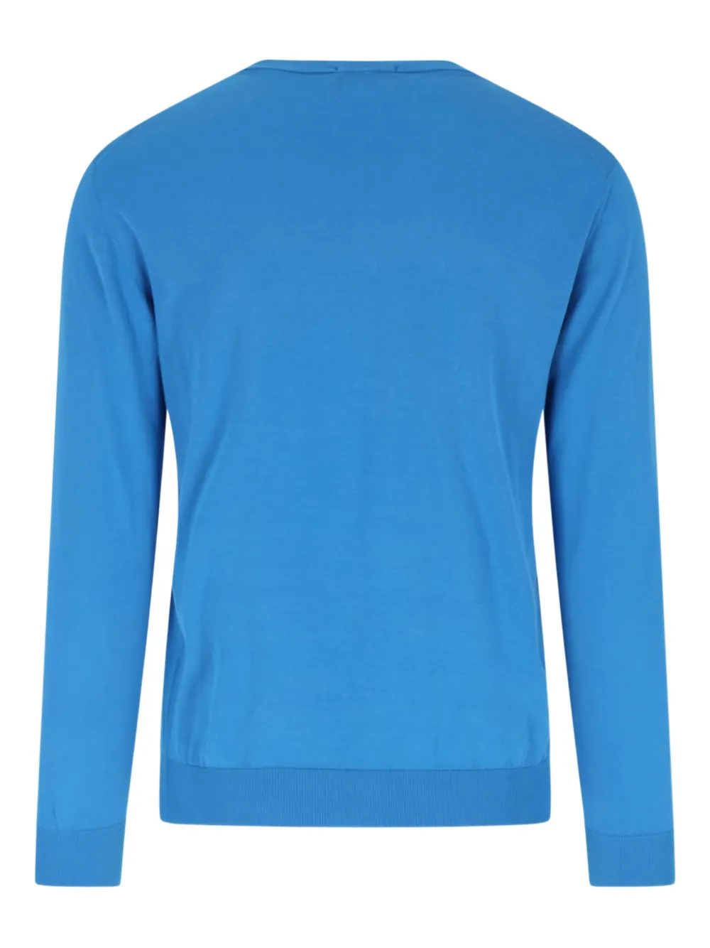 Drumohr V-neck long-sleeve sweater Blauw