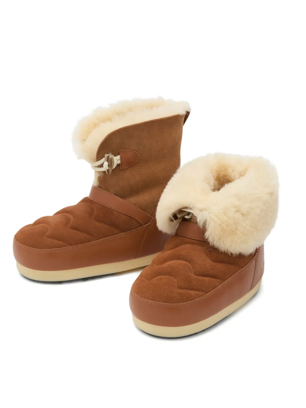 Moon Boot EVX gewatteerde lammy laarzen Bruin