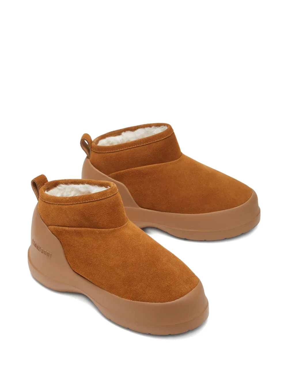 Moon Boot Mezzaluna suede low boots Brown