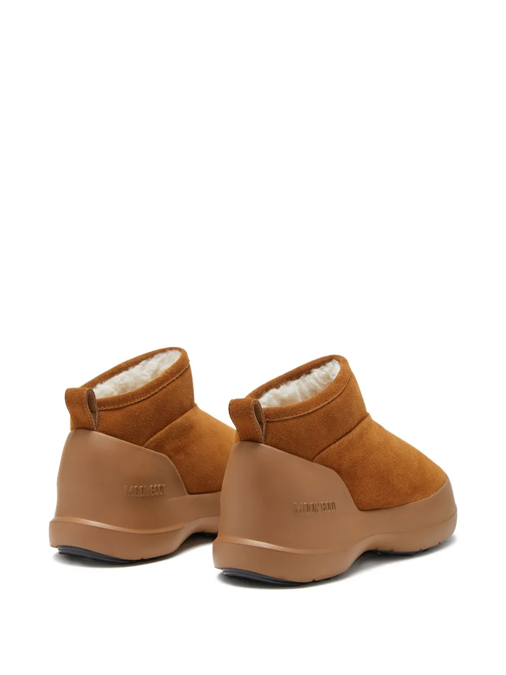 Moon Boot Mezzaluna suede low boots Brown