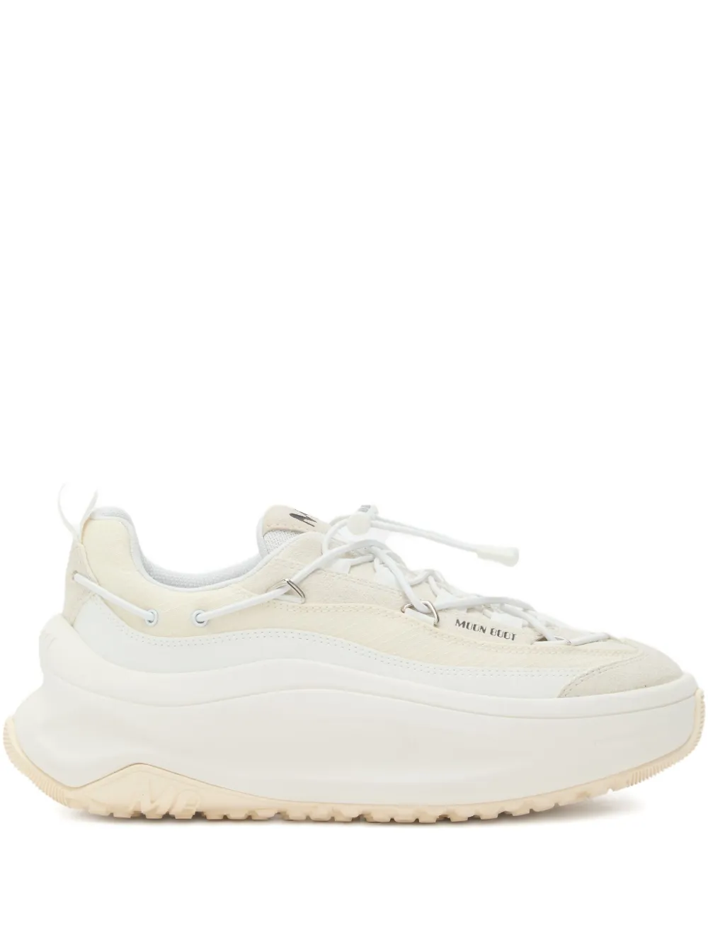 Moon Boot logo-embellished lace-up sneakers White