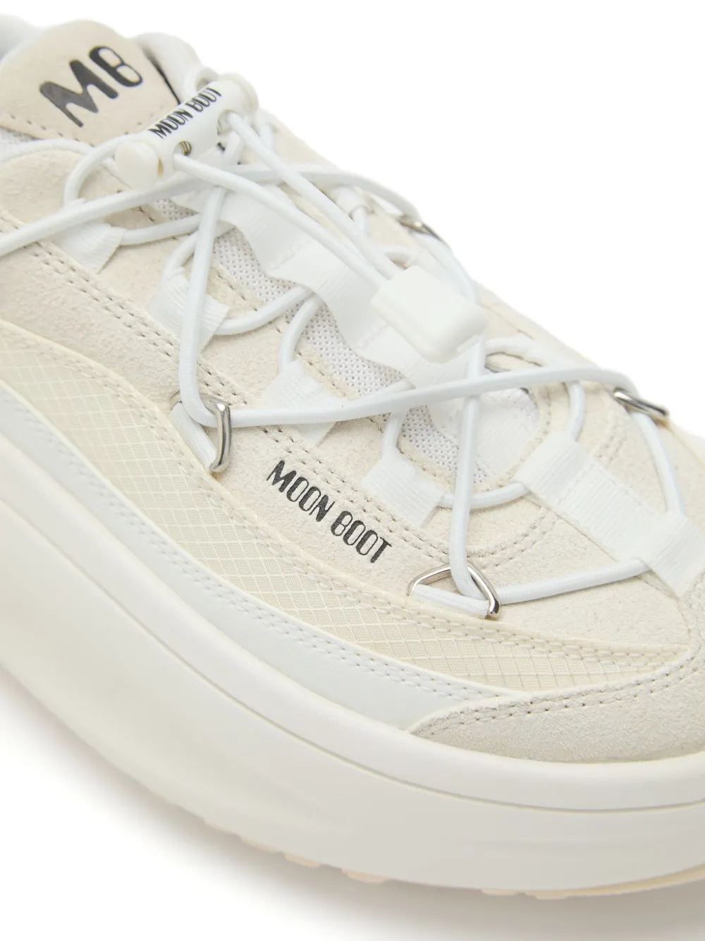 Moon Boot logo-embellished lace-up sneakers White