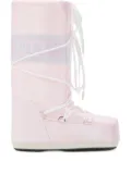 Moon Boot Icon logo-print lace-up boots - Pink