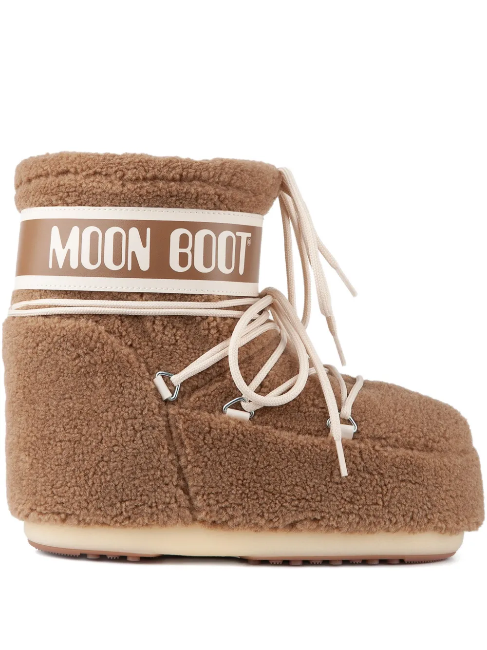 Moon Boot Icon fleece low boots Neutrals