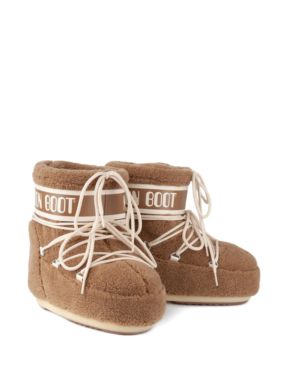 Moon Boot Icon fleece low boots Neutrals