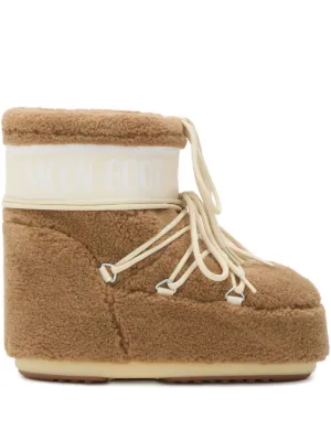 Luna shearling lace-up boots