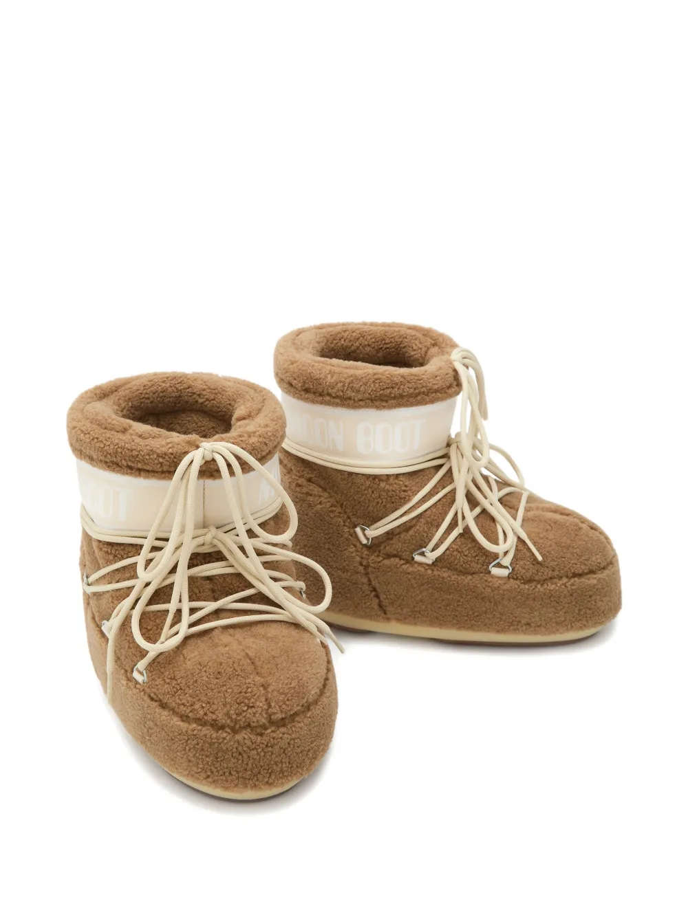 Moon Boot Icon fleece low boots Brown
