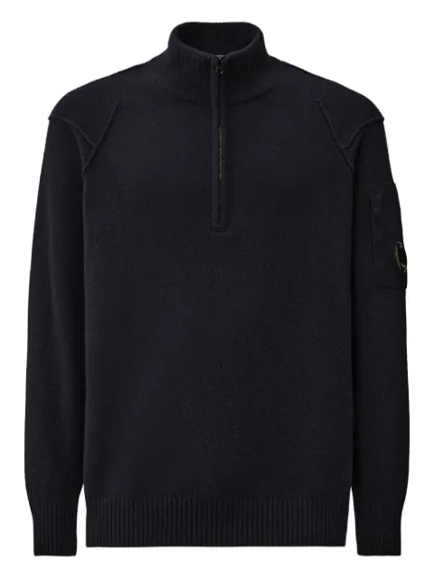 C.P. Company half-zip lens-detail sweater