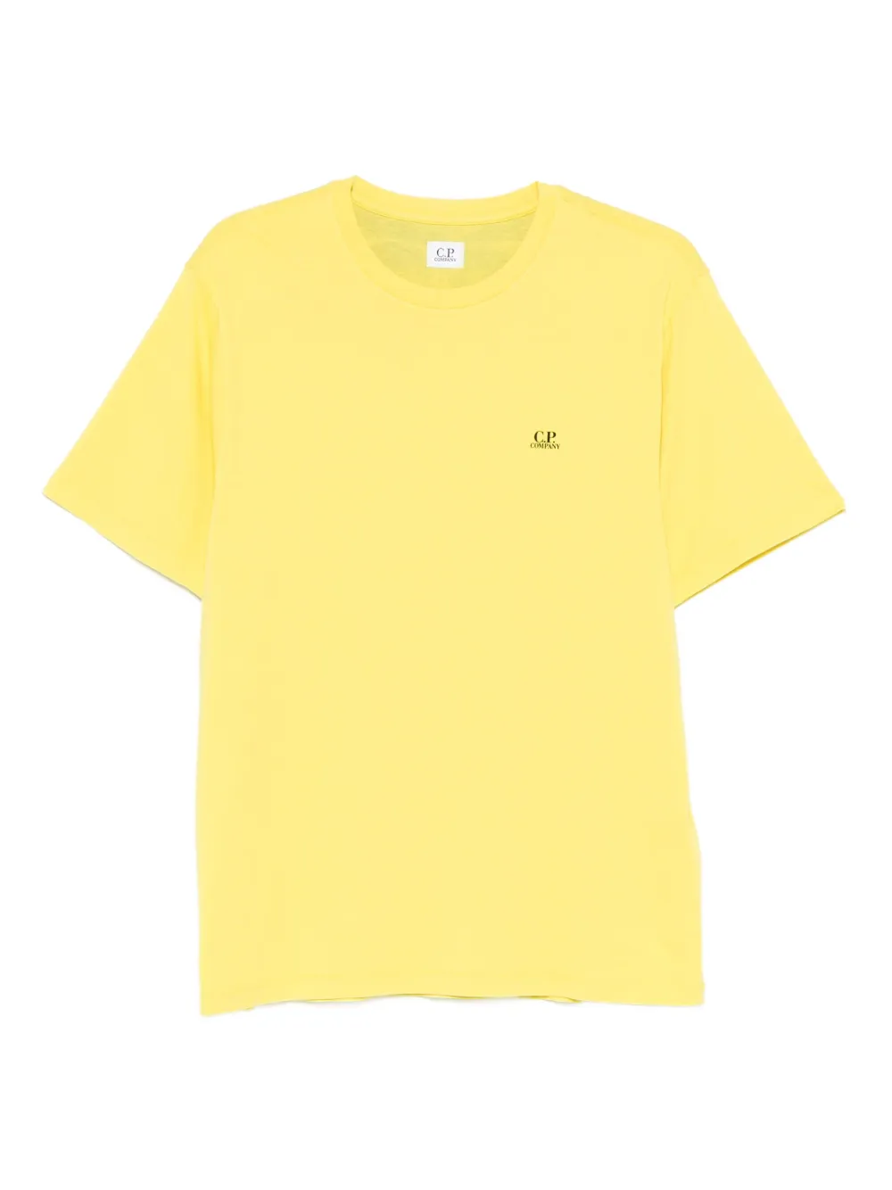 C.P. Company logo-print cotton T-shirt | Yellow | Image 1