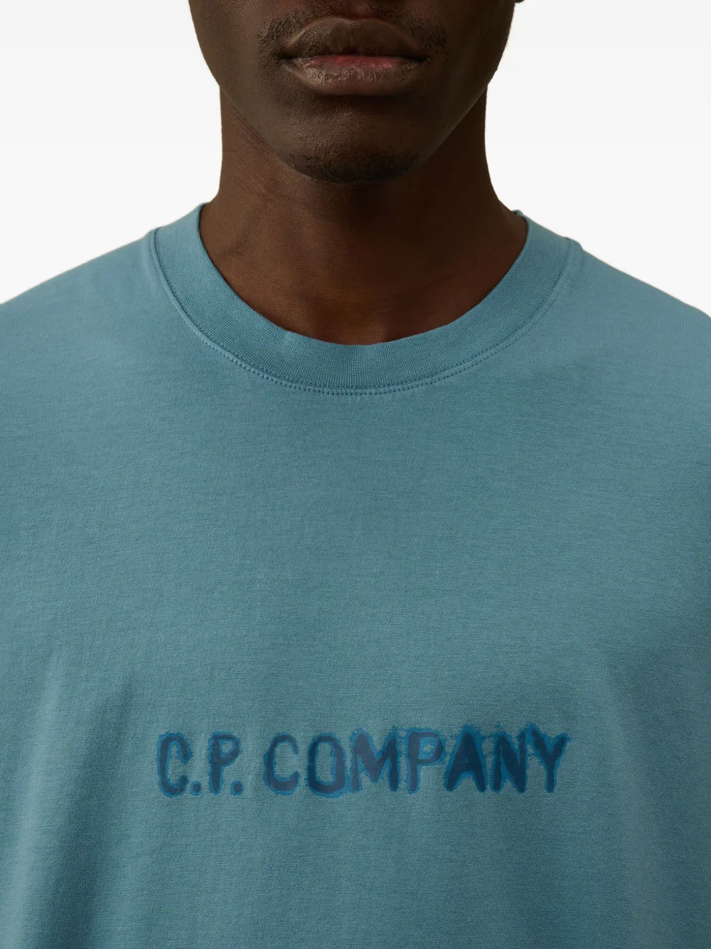 C.P. Company T-shirt met logoprint Blauw