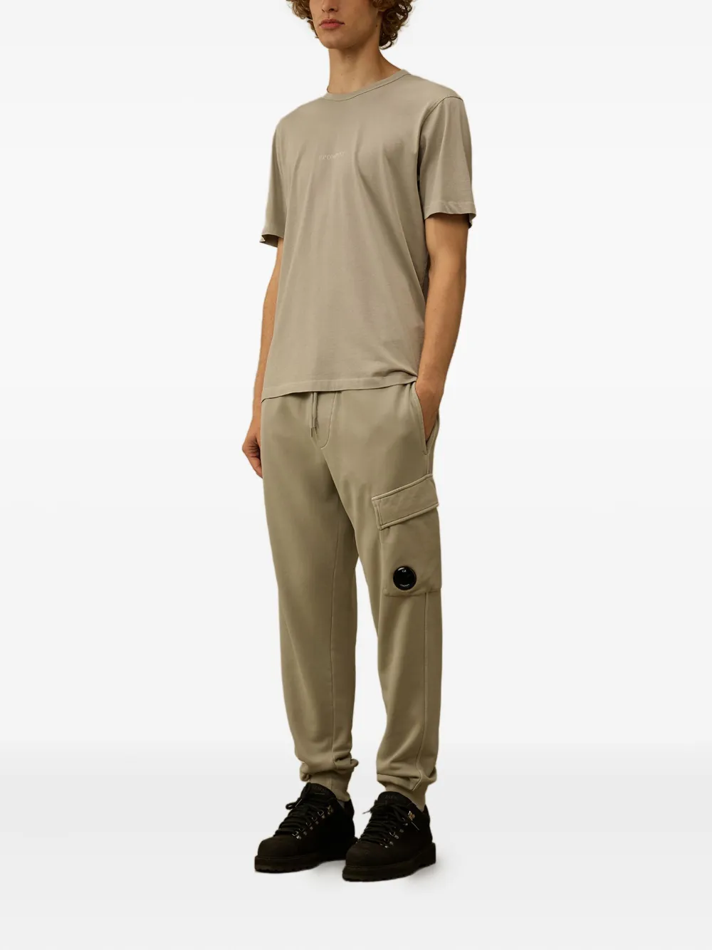 C.P. Company embroidered logo T-shirt - Groen