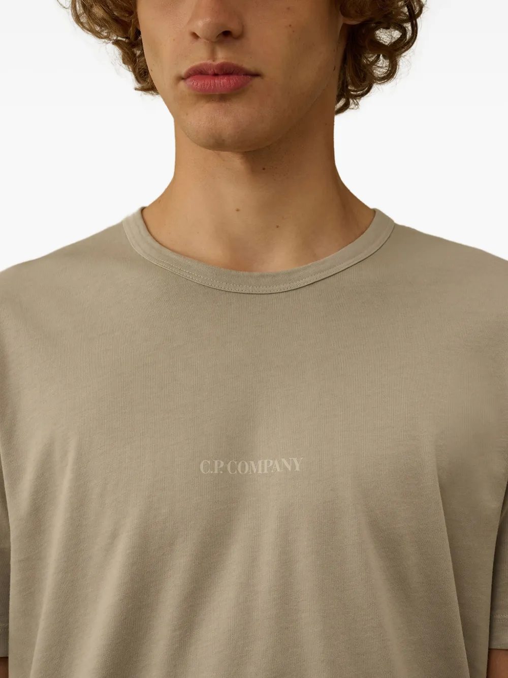 C.P. Company T-shirt met geborduurd logo Groen