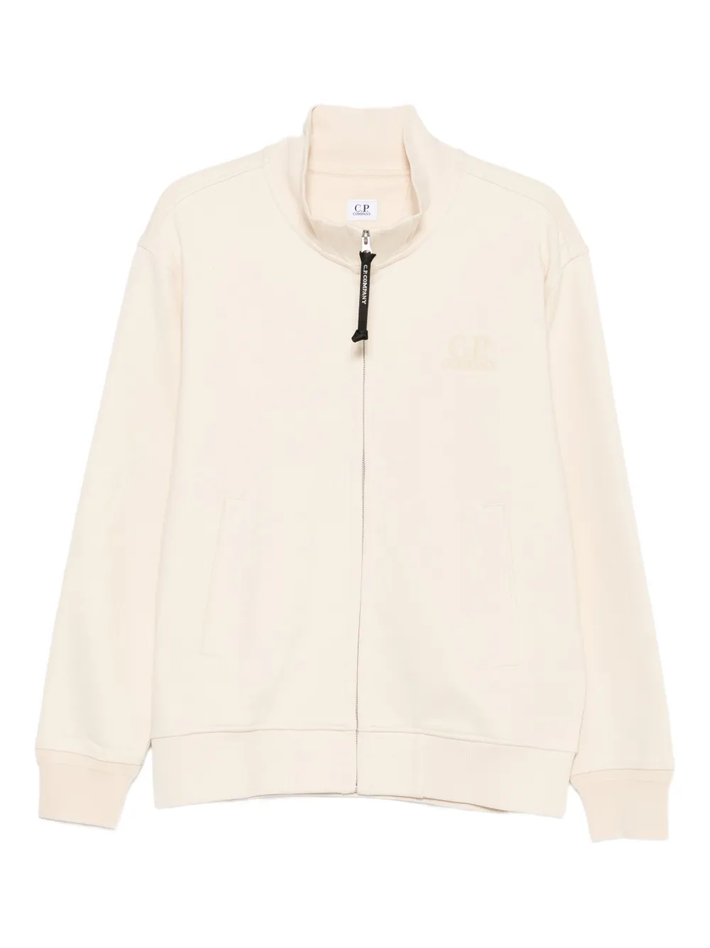 C.p. Company Zip-up Cardigan In Neutral