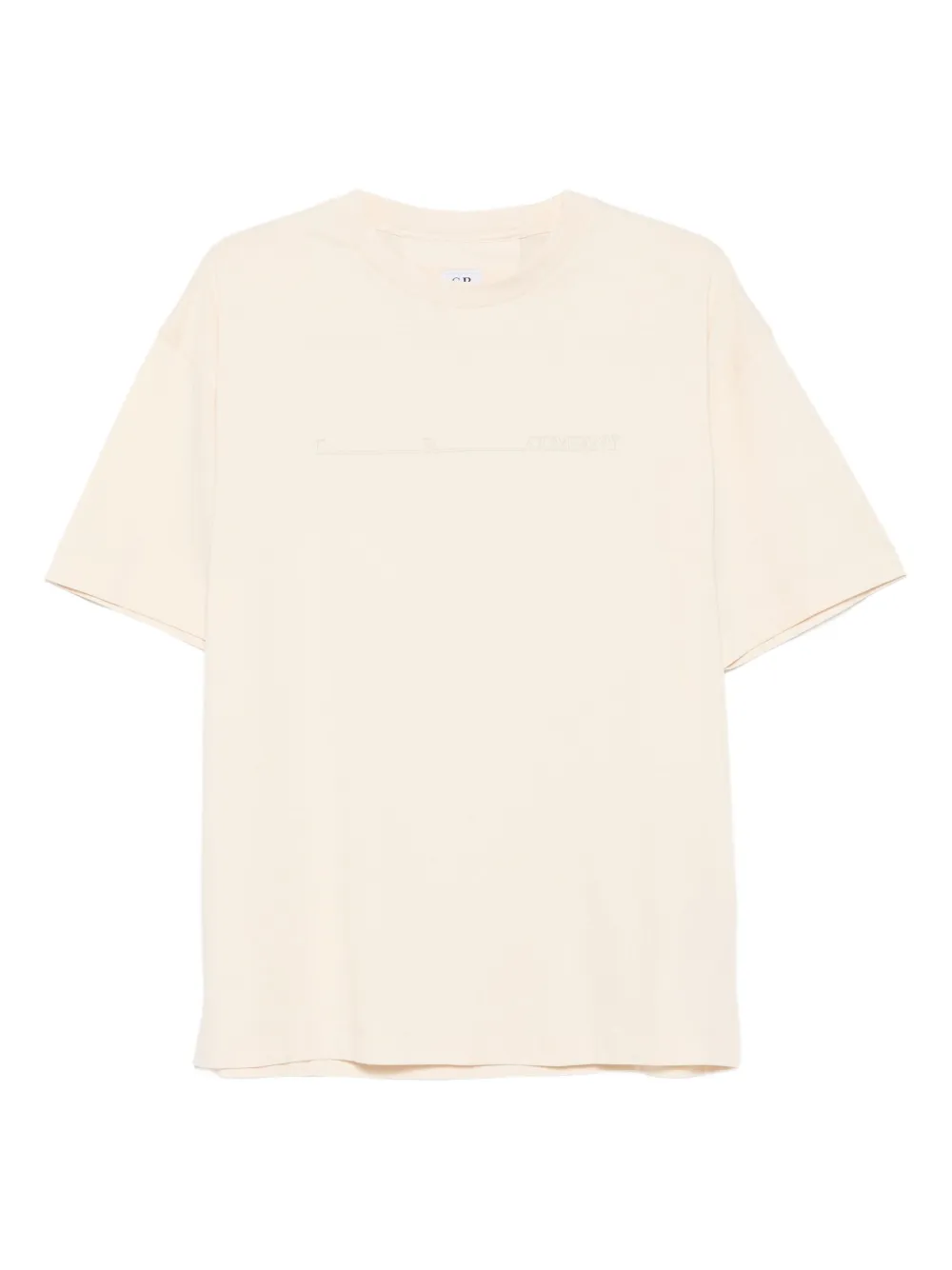C.P. Company T-shirt met ronde hals Beige